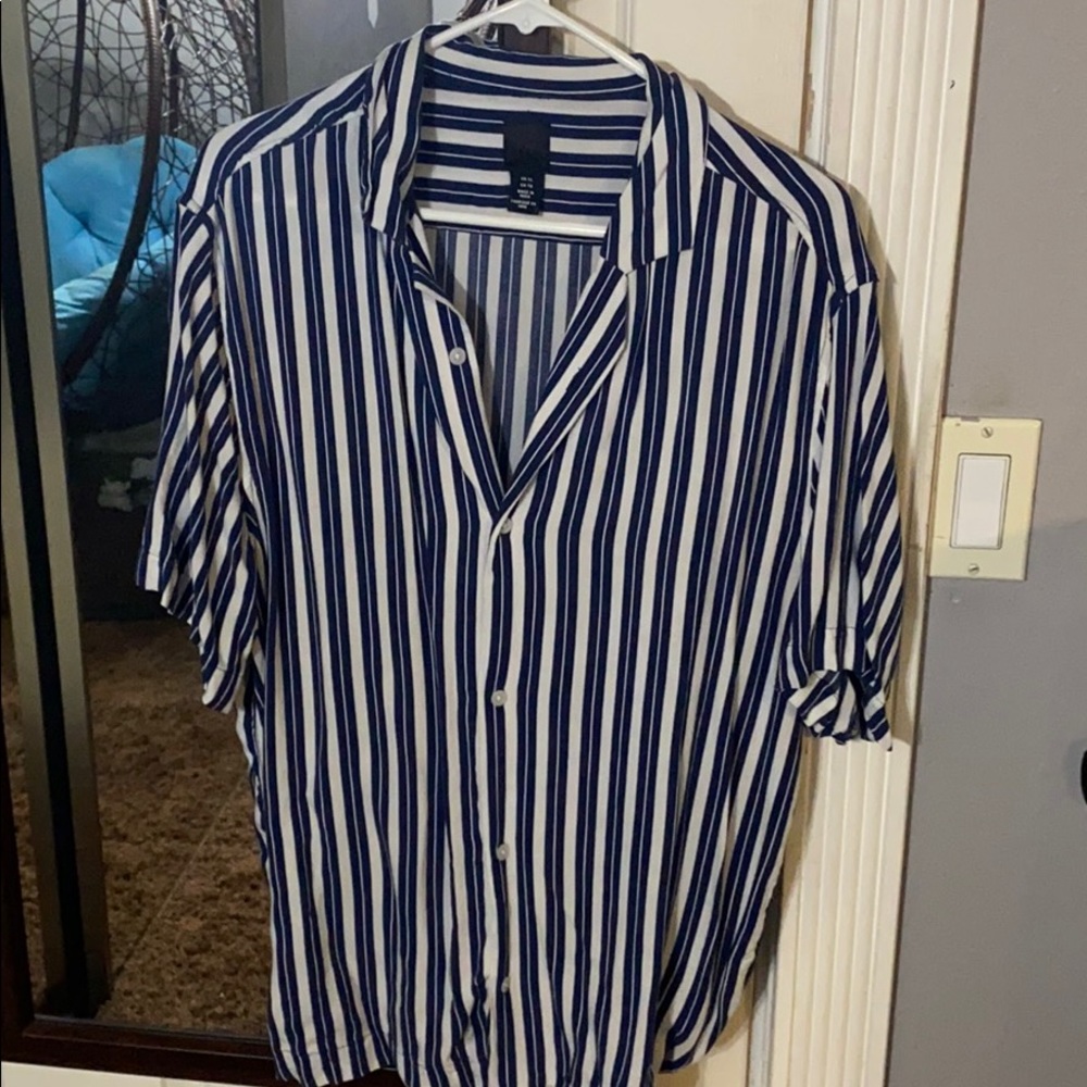 Blue stripped summer shirt